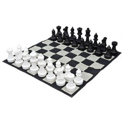 25" Giant Chess Set with Nylon Board ชุดหมากรุกยักษ์25นิ้ว+กระดานผ้าไนลอน