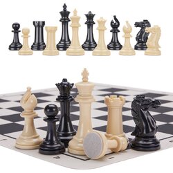 3 1/2" Staunton Series Plastic Chess Pieces ตัวหมากรุกสากลสตอนตัน