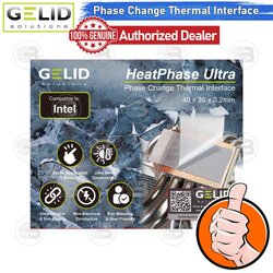 [CoolBlasterThai] GELID Heat Phase Ultra for Intel 40x30 mm. CPU (Phase change thermal interface)