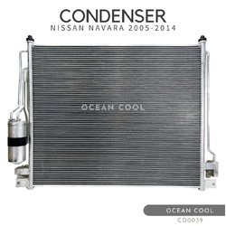 แผงแอร์ นิสสัน นาวาร่า 2007 - 2014 พ.ศ 2550 - 2557 CD0039 มาพร้อมไดเออร์ CONDENSER NISSAN NAVARA ’05-’14 คอนเดนเซอร์ (แผงคอยล์ร้อน)