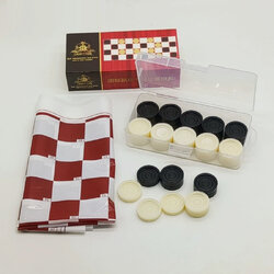 ตัวหมากฮอสพลาสติกABS 35mm รูปดาว (40ตัว+กล่องพลาสติก)