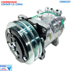 คอมเพรสเซอร์ รถตัก แอลจี ไชน่า COM0207 COMPRESSOR LOADER LG CHINA คอมแอร์รถยนต์