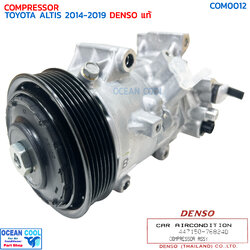 คอมเพรสเซอร์ โตโยต้า อัลติส 2014 - 2019 6SES14C แท้ COM0012 DENSO รหัส 447150-76824D Compressor Toyota Altis '14-'19 คอมแอร์รถยนต์ คอมแอร์ คอนโทรล วาล์ว Control valve