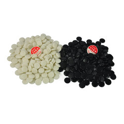 เม็ดหมากล้อมหินYunzi B (นูน1ด้าน) Single Convex Yunzi Go Stones (ของแท้!!! จากโรงงานยูนนาน Yunnan Weiqi Factory)