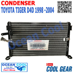 แผงแอร์ โตโยต้า ไทเกอร์ D4D ปี 1998 - 2004 CONDENSER toyota Tiger D4D คอนเดนเซอร์ (แผงคอยล์ร้อน) CD0027 TG446700-84304W COOL GEAR Ocean Cool 1999 2000 2001 2002 2003