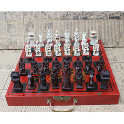 ชุดหมากรุกสากลกองทัพจีนแบบพับ