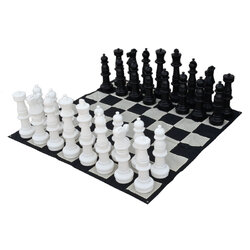 36" Giant Chess Set with Nylon Board ชุดหมากรุกยักษ์36นิ้ว+กระดานผ้าไนลอน