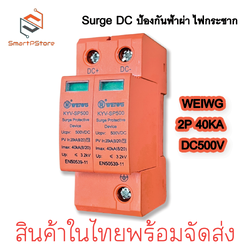 WEIWG DC Surge Protective device KYV-SP500 40kA 500VDC อุปกรณ์ป้องกันฟ้าผ่า ไฟตกไฟกระชาก Solar Cell