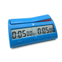 นาฬิกาจับเวลาหมากรุก หมากล้อมแบบดิจิตอล PQ9912 (ฟ้า)