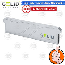 [CoolBlasterThai] GELID IceRock Silver High Performance DDR Cooling Kit Aluminium-Made Supports DDR3/DDR4/DDR5