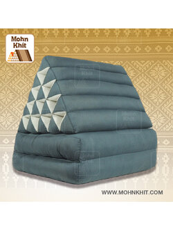 หมอนสามเหลี่ยม15 ช่องเบาะ 2 พับเบาะ60x135x10cm //Triangle kapok Floor Cushions Traditional Pillow 15 holes with 2 part of mattress.
