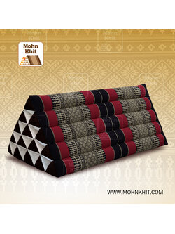 หมอนสามเหลี่ยม15ช่อง 52cmx 80 cmx32cm //Thai Tri-angle Cotton kapok 100%Traditional Floor Cushions .