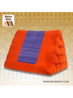 หมอนสามเหลี่ยม15ช่องเดี่ยวงานดีไซด์ 55cmx38cmx40cm// Thai Tri-angle Cotton kapok 100%Traditional Floor Cushions .