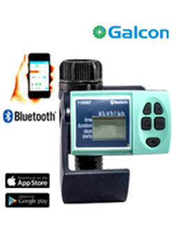 1100 BT วาล์วตั้งเวลาปิดน้ำอัตโนมัติ Galcon (ถ่านอัลคาไลน์ 9V) ต่อก็อกน้ำเกลียวนอก 3/4"