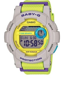 CASIO Baby-G นาฬิกาข้อมือผู้หญิง สีเขียว สายเรซิ่น รุ่น BGD-180-3DR