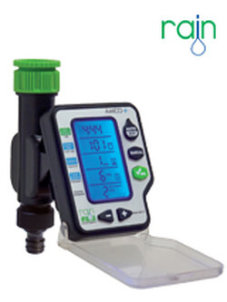 AMICO+ วาล์วตั้งเวลารดน้ำ rain (ติดตั้งในร่ม) ต่อวาล์วสวมเร็ว ใช้คู่ก็อกน้ำเกลียวนอก 3/4"-1"