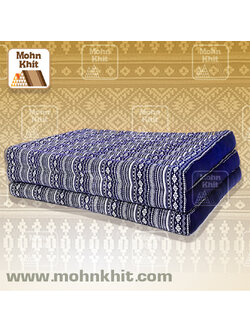 ที่นอนขิดผ้าฝ้ายลายชนเผ่า 3 พับใหญ่ 80x180x7Cm /Thai Folding mattresses Our traditional Thai Mattress is hand stuffed with natural kapok.