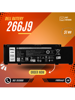 Battery Dell Inspiron 5490, 3-Cell 51Wh, แบตเตอรี่ Dell 266J9 ของแท้รับประกันศูนย์ Dell Thailand ราคาไม่แพง