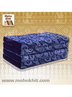ที่นอนขิด 4 พับใหญ่ลายชนเผ่า 110x180x8Cm//Thai Folding mattresses Our traditional Thai Mattress is hand stuffed with natural kapok.