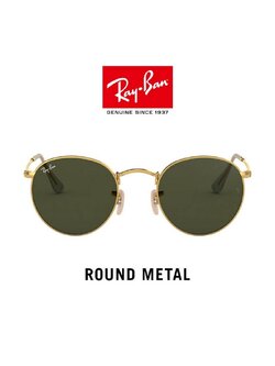 RayBan RB3447 001 Round Metal