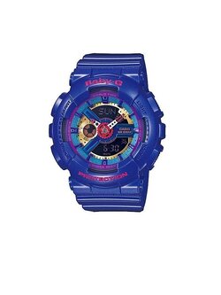 CASIO BABY-G สายเรซิ่น รุ่น BA-112-2ADR - Blue/Pink