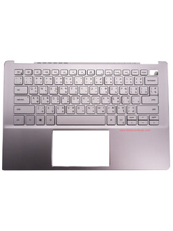Palmrest Keyboard Dell Inspiron 5391 แท้ ราคา พิเศษ บอดี้บน สีเงิน พร้อมคีย์บอร์ด Dell 5391 ตรงรุ่น ตรงสเปค รับประกันศูนย์ Dell Thailand