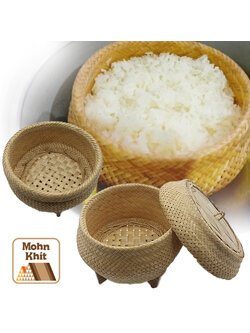 มวยซิ่ง 6 นิ้ว หวด กระติบข้าวเหนียวพร้อมฝา หวดนึ่งข้าวเหนียวในหม้อไฟฟ้า ใช้นึ่งข้าวเหนียว