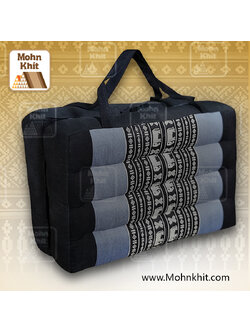 เบาะรองนั่ง เบาะรองนั่งพับเก็บได้ เบาะรองนั่งระนาดผ้าขิด สินค้า OTOP ขนาด 50x50x7Cm//Seat cushions Khit fabric.