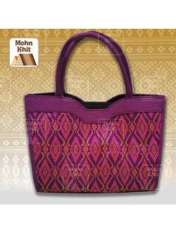 กระเป๋าผ้าขิด กระเป๋าถือ กระเป๋าหิ้ว 11x32x32 Cm
