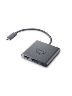 Dell Adapter USB-C to HDMI,DisplayPort with Power Delivery สายแปลง USB C เป็น HDMI หรือ DisplayPort