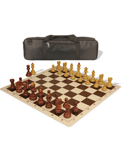 ชุดหมากรุกสากล German Knight Series Chess Set - Zagreb Wood Grain
