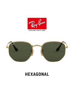 RayBan RB3548N 001 HEXAGONAL