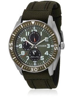 Citizen Eco-Drive Millitary นาฬิกาข้อมือผู้ชาย สายผ้าร่ม รุ่น AP4011-01W