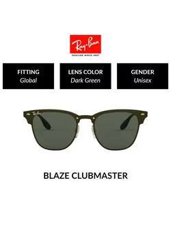 RayBan RB3576N 043/71 BLAZE CLUBMASTER Size 47 MM.