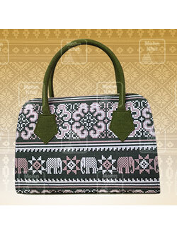 กระเป๋าผ้าขิด กระเป๋าถือ กระเป๋าหิ้ว 11x32x32 Cm