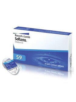 คอนแทคเลนส์รายเดือน บอช แอนด์ ลอมบ์ ซอฟเลนส์ 59 (สำหรับสายตาสั้น) แพ็ค 3 คู่ ( 6 เลนส์)