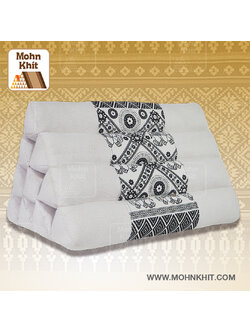 หมอนสามเหลี่ยม10ช่อง 50x28x30Cm.Decorate design Triangle kapok Traditional Floor Cushions 10 holes.