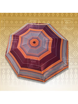 ร่มลายขิด ผ้าUV กันแดด กันฝนขนาด 22 นิ้วตอนเดียว//Umbrella with striped pattern, UV fabric, sun protection 22 inches