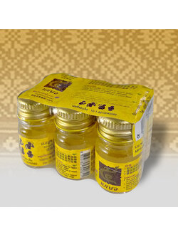 น้ำมันเหลือง น้ำมันนวด แพค6 สมุนไพรแผนโบราณ Benjah ขนาด 3cc //Traditional Herbal,傳統草藥