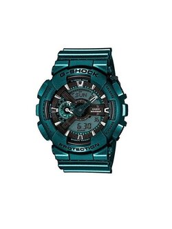 Casio G-Shock นาฬิกาข้อมือผู้ชาย สีเขียวเข้ม สายเรซิ่น รุ่น GA-110NM-3ADR