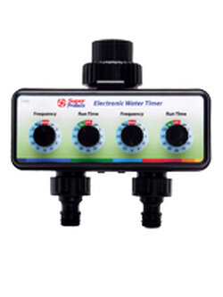 1180e วาล์วตั้งเวลารดน้ำอัตโนมัติ (ตัวตั้งเวลาคู่) ใช้ถ่านอัลคาไลน์ (AAx2)