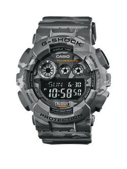 Casio Gents G-Shock Camouflage Limited Edition นาฬิกาข้อมือ สายเรซิ่น รุ่น GD-120CM-8DR - Grey