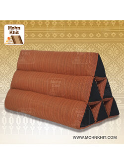 หมอนสามเหลี่ยม6ช่องใยสังเคราะห์ 50x28x30Cm.Decorate design Triangle synthetic fibers Traditional Floor Cushions 10 holes.