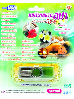 mp3 ดนตรีบรรเลง เพลินเพลง สปา เพราะมาก music for Spa USB Flash Drive