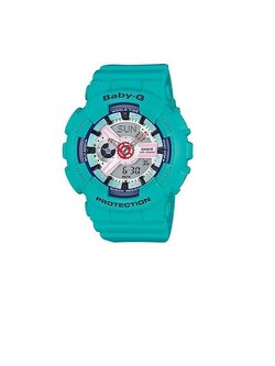 CASIO Baby-G นาฬิกาสุภาพสตรี สีฟ้า สายเรซิน BA-110SN-3ADR