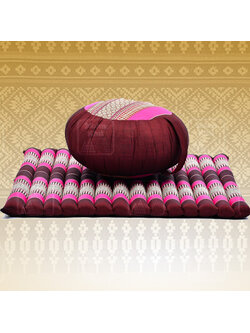 Set หมอนกลมเสื่อระนาดโยคะ//Dimension round Zafu seat pillow Mattress 69 x 78 x 4.5 cm