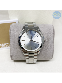 Michael Kors นาฬิกาข้อมือผู้หญิง Slim Runway สีเงิน MK3178