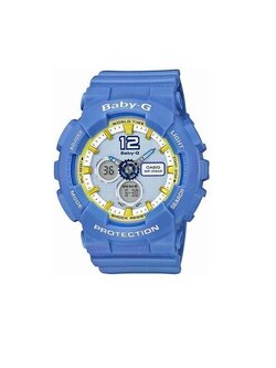 CASIO Baby-G นาฬิกาข้อมือผู้หญิง Blue Resin Strap รุ่น BA-120-2BDR
