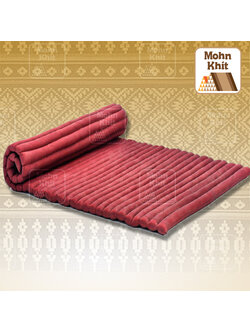 ที่นอนระนาดขนาดผ้าสีพื้น ที่นอนสุขภาพ(110x180 Cm) Wave mattresses Spa 6 Feet//Our traditional roll-up Thai Mattress is hand stuffed with natural kapok.