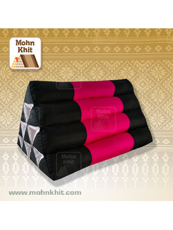 หมอนสามเหลี่ยมไหมญี่ปุ่น 10 ช่อง50x28x30Cm Tri-angle kapok 100%Traditional Floor Cushions 10 holes.